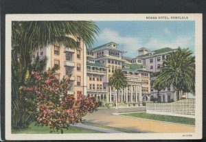 America Postcard - Moana Hotel, Honolulu T7901