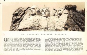 RPPC MOUNT RUSHMORE Memorial Construction Black Hills SD c1930s Vintage Postcard