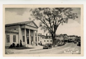 CT - Mystic. West Main Street ca 1940's