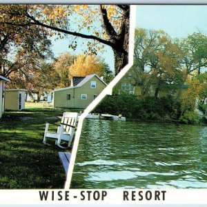 c1970s Cleveland Minn Wise-Stop Resort Rental Lake Jefferson Advertising MN A224