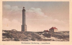 Norderney Germany Nordseebad Lighthouse Vintage Postcard AA33058