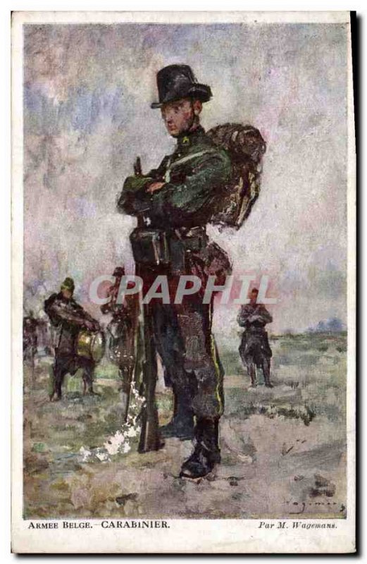 Postcard Former Army Belgian Army Rifleman Wagemans
