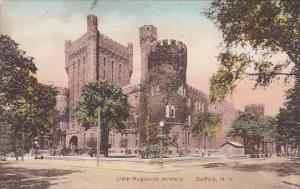 New York Buffalo 174th Reglment Armory Albertype