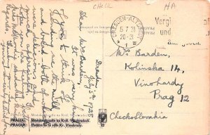 Praha Czechoslovakia, Ceskoslovenske, Ceske Obce Sokolske 1928 Missing Stamp 