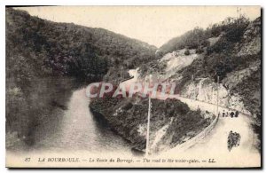 Old Postcard La Bourboule La Route du Barrage