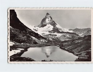 Postcard Le Cervin depuis le Riffelsee Switzerland