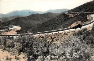 Mamulique Nuevo Leon Mexico Road & Car 1939 Used Real Photo Postcard