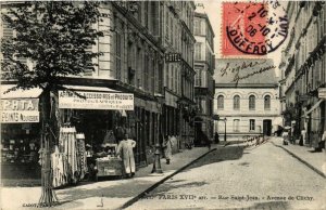 CPA PARIS 17e Rue Saint-Jean. Avenue de Clichy (469188)