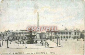 Postcard Old Paris Concorde Square