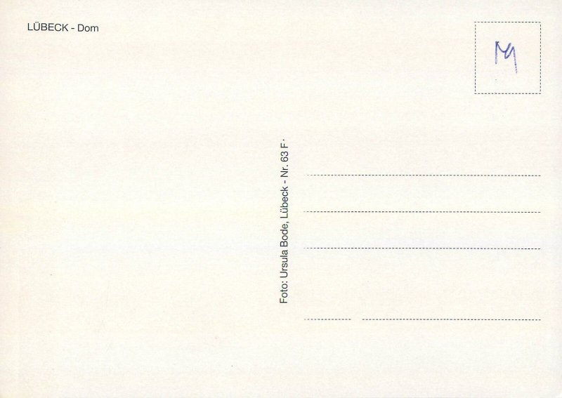 Postcard Germany Lubeck Dom