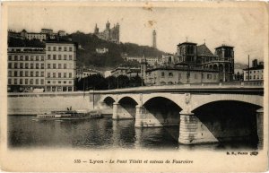 CPA LYON Pont Tilsitt et coteau de Fourviere (993912)