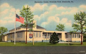 Pennsylvania Greenville Riverside Park Recreation Center 1948 Curteich