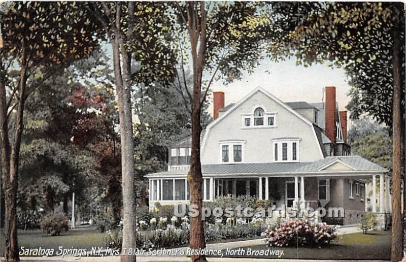 Mrs J Blair Scribners Residence - Saratoga Springs, New York NY  