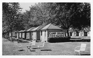 Clyde Ohio Camp Grand Cottages Real Photo Antique Postcard K53278