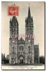 Old Postcard Saint Hilaire Du Harcouet Facade of L & # 39Eglise