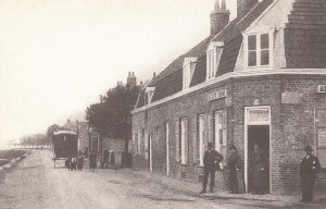 Vintage Postcard Old Street View Coudequerque-Branche Route De Steendam France