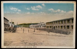 Vintage Postcard 1915-30 303rd Field Artillery, Camp Devens, Massachusetts (MA)