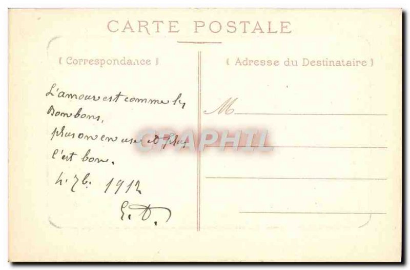 Old Postcard Villedieu L & # City 39hotel