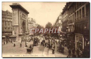 Paris Old Postcard Boulevard Saint Denis