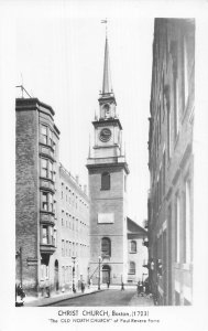 Boston Old North Church Christ Church RPPC Kodak Real Photo Postcard