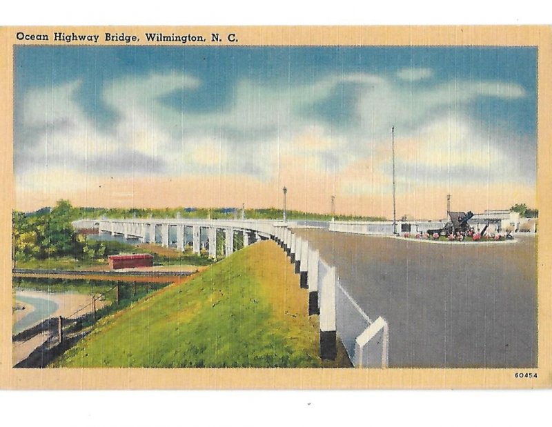 Atlantic Coastal Highway Bridge Over Cape Fear River Wilmington North Carolina