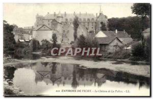 Surroundings of Vichy Old Postcard The castle of Palisse