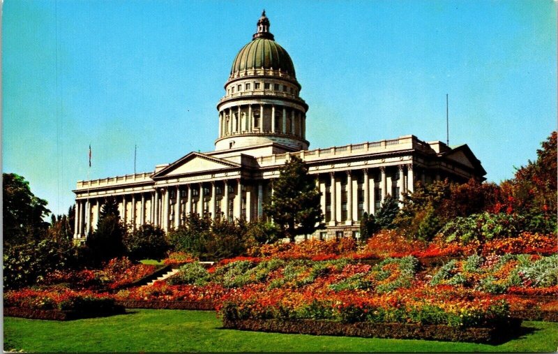 Utah State Capitol Salt Lake City UT Postcard UNP VTG Mike Roberts Unused 