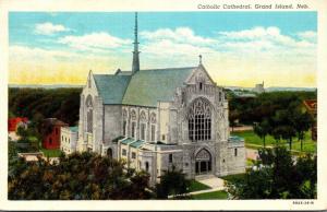 Nebraska Grand Island Catholic Cathedral 1940 Curteich
