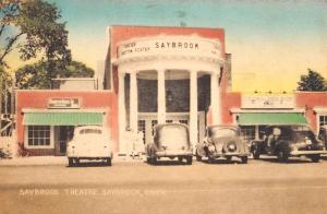 Saybrook Connecticut Theatre Street View Antique Postcard K95016