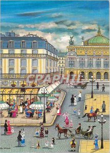 Postcard Modern Bin Kashiwa Opera Grand Hotel and the Cafe de la Paix