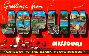 LP79    Large Letter Joplin Missouri Postcard Views