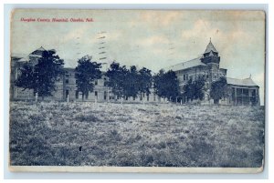 1908 Douglas County Hospital Omaha Nebraska NE Posted Antique Postcard