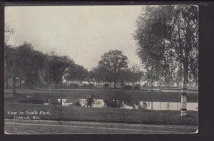 View in South Park,Oshkosh,WI Postcard