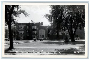c1940's The Chapel Central College Building Pella Iowa IA RPPC Photo Postcard