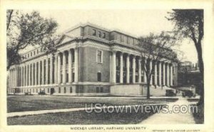 Widener Library, Harvard University Cambridge, Massachusetts MA