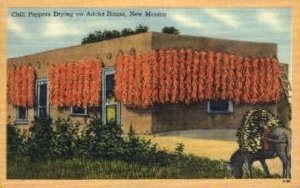 Chili Peppers Drying in Misc, New Mexico