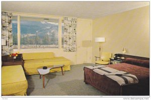 Interior View, Room of the Andrew Motor Lodge, Jasper National Park, Alberta,...