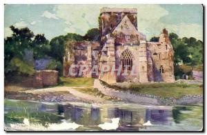 UK Postcard Old Holy cross abbey