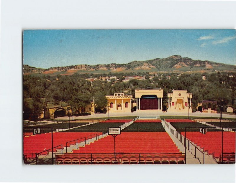 Postcard Black Hills Passion Play Amphitheater Spearfish South Dakota USA