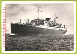 af7546 - GIBRALTAR - VINTAGE POSTCARD Postcards - SHIP Vulcania NAVI-