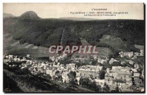 Old Postcard Le Mont Dore The Capuchin General view and the funicular