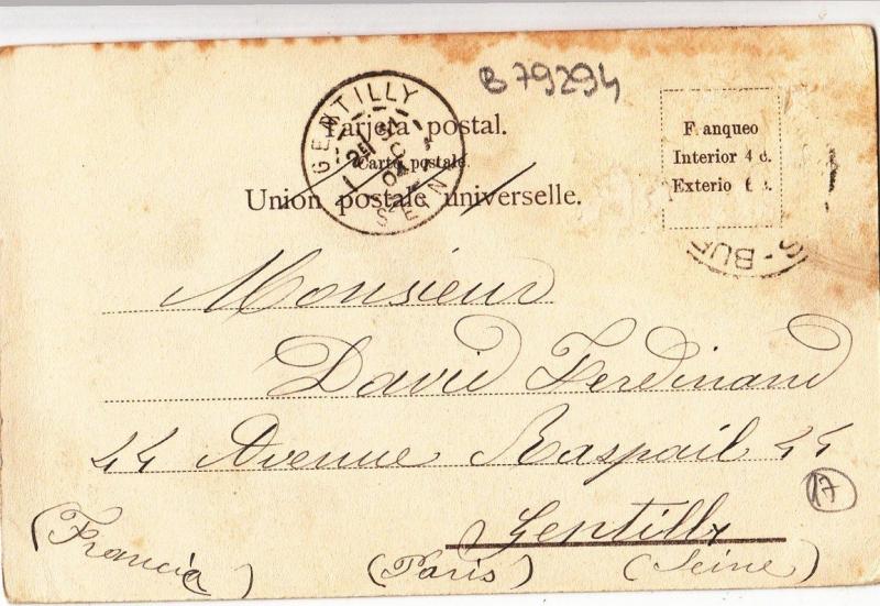 B79294 buenos aires avenida de mayo   argentina front/back image