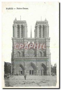 Old Postcard Paris Notre Dame