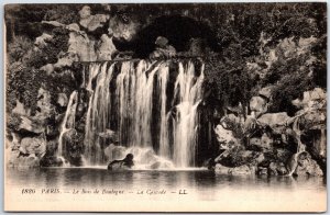 VINTAGE POSTCARD LES BOIS DE BOULOGNE AT PARIS FRANCE c. 1910s