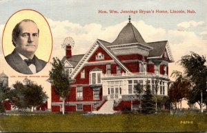 Nebraska Lincoln Honorable William Jennings Bryan's Home