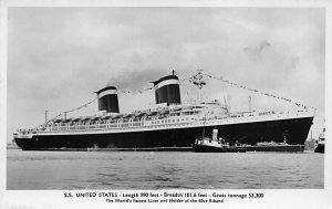 SS United States United States Line Unused 
