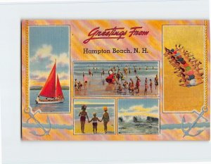 Postcard Greeting From Hampton Beach, New Hampshire