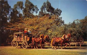 Stage Coach Ghost Town Buena Park, California USA View Postcard Backing 