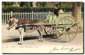 Vichy Postcard Old Laitiere Bourdonnaise (folklore costumes ass donkey mule) TOP