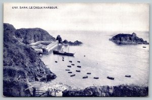 Guernsey  England UK  Sark: Le Creux Harbour Postcard